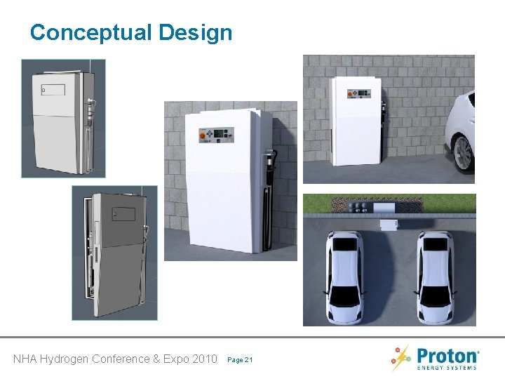 Conceptual Design NHA Hydrogen Conference & Expo 2010 Page 21 