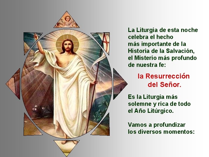 La Liturgia de esta noche celebra el hecho más importante de la Historia de