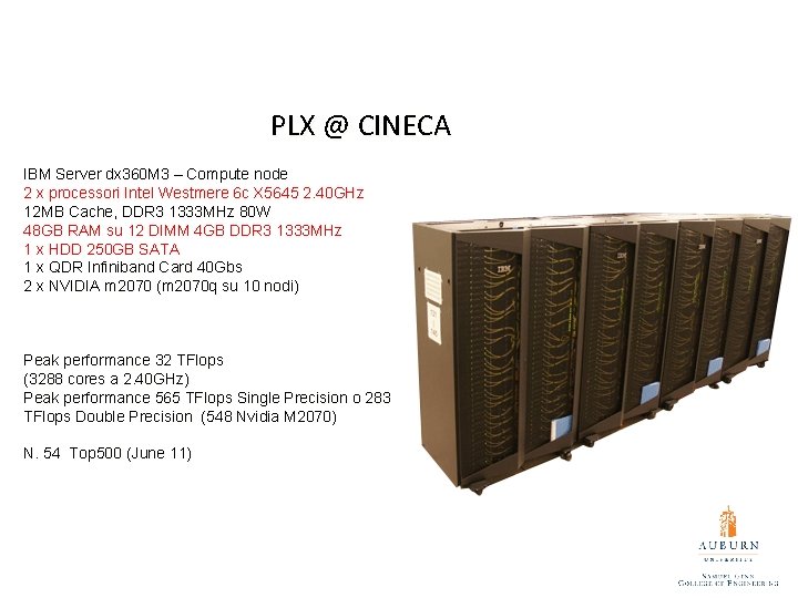 PLX @ CINECA IBM Server dx 360 M 3 – Compute node 2 x