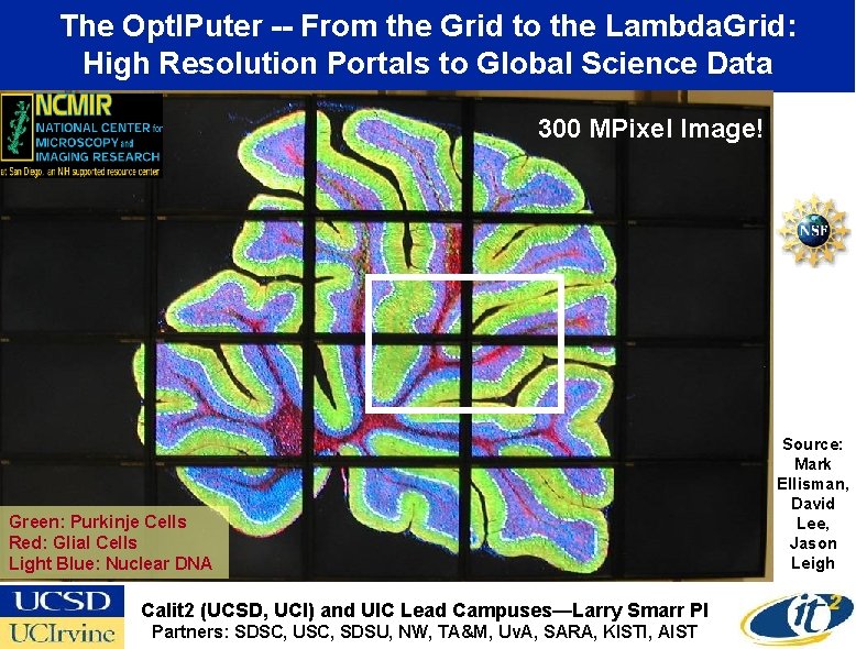 The Opt. IPuter -- From the Grid to the Lambda. Grid: High Resolution Portals