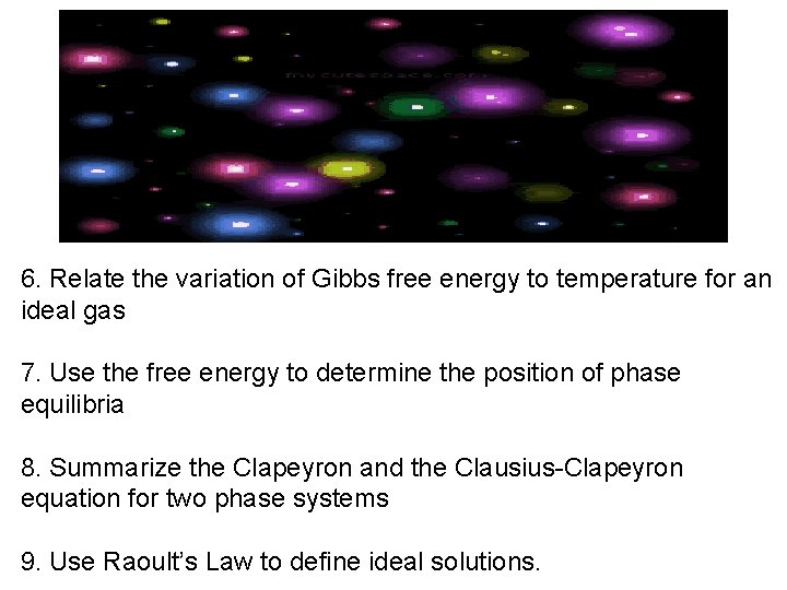 6. Relate the variation of Gibbs free energy to temperature for an ideal gas