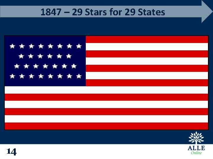 1847 – 29 Stars for 29 States 14 