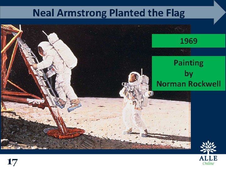 Neal Armstrong Planted the Flag 1969 Painting by Norman Rockwell 17 
