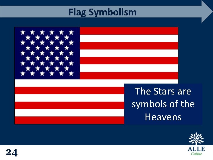 Flag Symbolism The Stars are symbols of the Heavens 24 24 