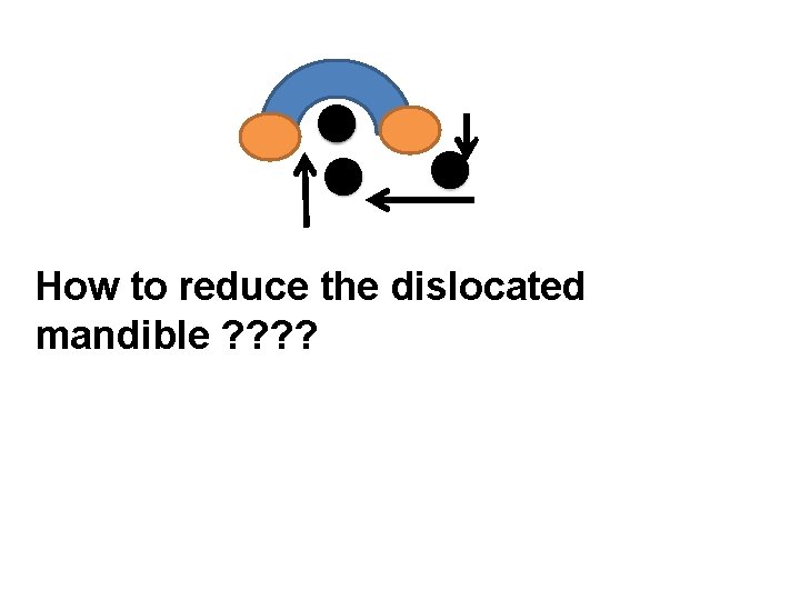 How to reduce the dislocated mandible ? ? 