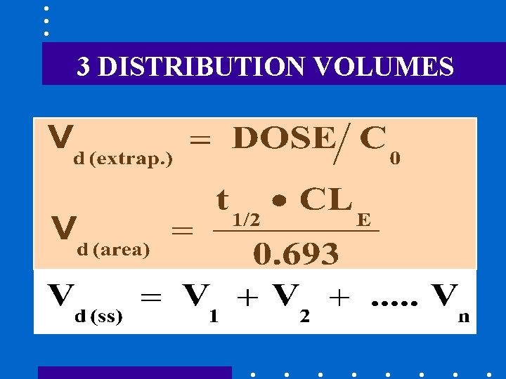 3 DISTRIBUTION VOLUMES 
