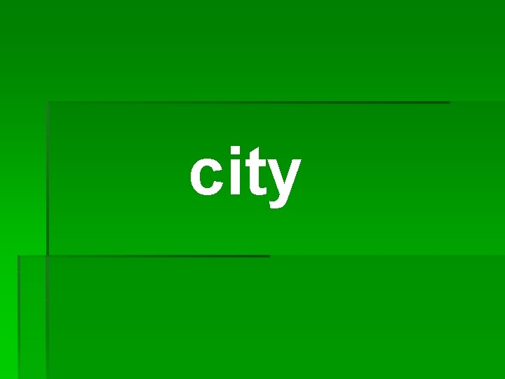 city 