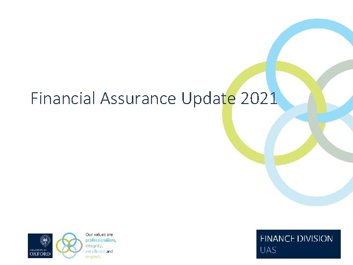 Financial Assurance Update 2021 