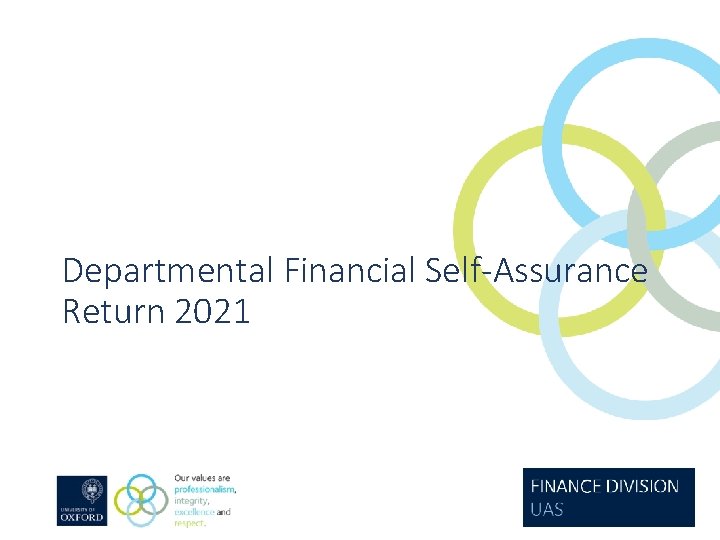 Departmental Financial Self-Assurance Return 2021 