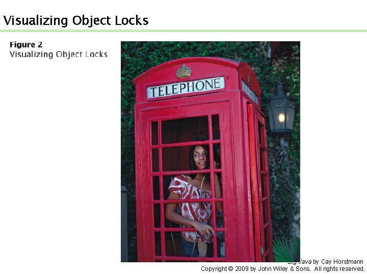 Visualizing Object Locks Big Java by Cay Horstmann Copyright © 2009 by John Wiley