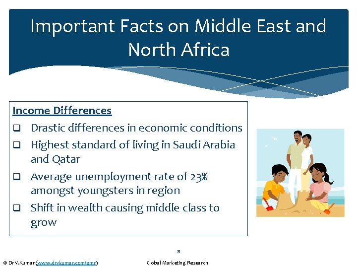 Important Facts on Middle East and North Africa Income Differences q Drastic differences in