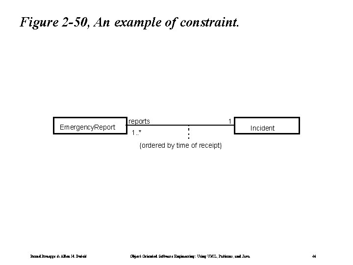 Figure 2 -50, An example of constraint. Emergency. Report reports 1 1. . *