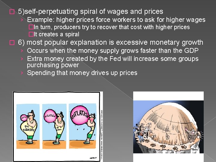 � 5)self-perpetuating spiral of wages and prices › Example: higher prices force workers to