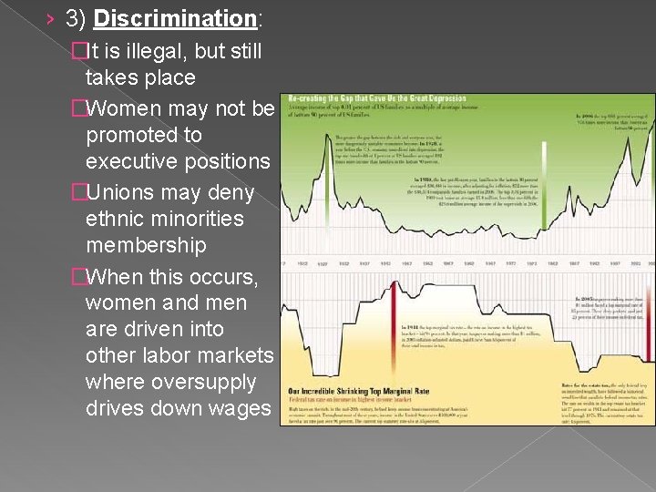 › 3) Discrimination: �It is illegal, but still takes place �Women may not be