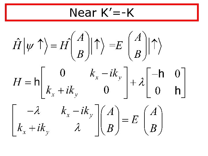 Near K’=-K 