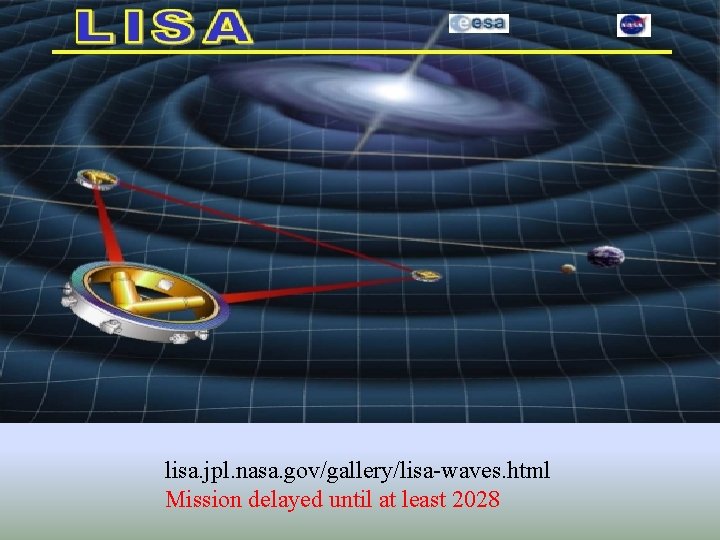 lisa. jpl. nasa. gov/gallery/lisa-waves. html Mission delayed until at least 2028 
