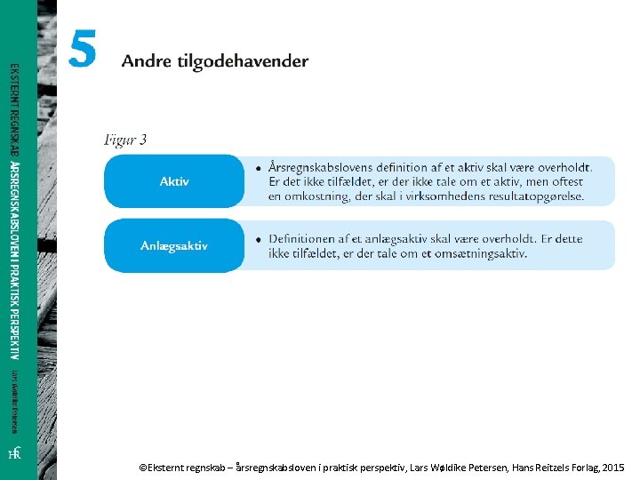 ©Eksternt regnskab – årsregnskabsloven i praktisk perspektiv, Lars Wøldike Petersen, Hans Reitzels Forlag, 2015