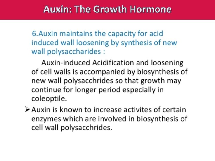 Auxin: The Growth Hormone 