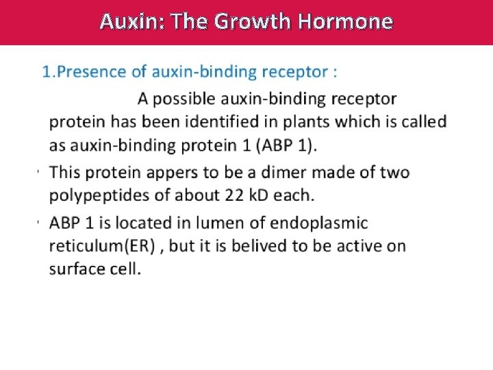 Auxin: The Growth Hormone 