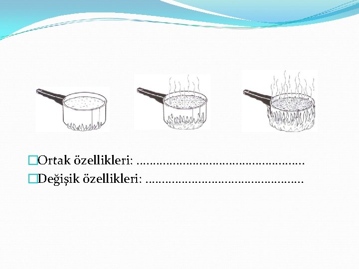 �Ortak özellikleri: . . . �Değişik özellikleri: . . . 