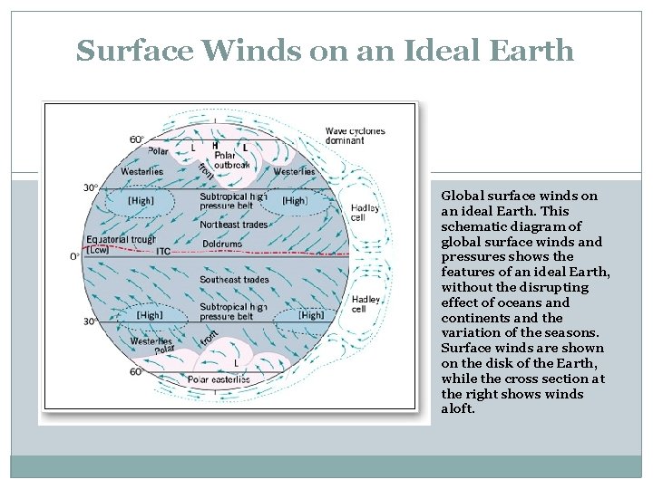Surface Winds on an Ideal Earth Global surface winds on an ideal Earth. This
