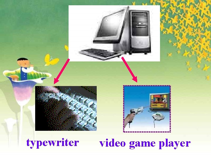 typewriter video game player 
