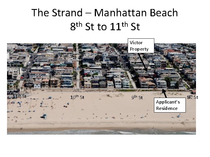 The Strand – Manhattan Beach 8 th St to 11 th St Victor Property
