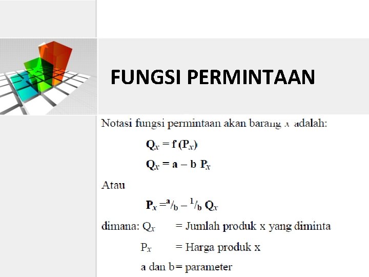 FUNGSI PERMINTAAN 