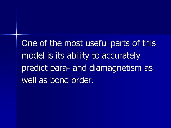 One of the most useful parts of this model is its ability to accurately One of the most useful parts of this model is its ability to accurately