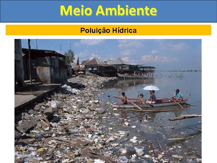 Meio Ambiente Poluição Hídrica 