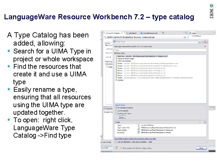 Language. Ware Resource Workbench 7. 2 – type catalog A Type Catalog has been