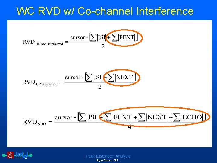 WC RVD w/ Co-channel Interference Peak Distortion Analysis Bryan Casper - CRL 