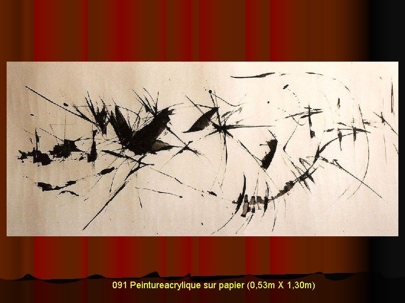 091 Peintureacrylique sur papier (0, 53 m X 1, 30 m) 