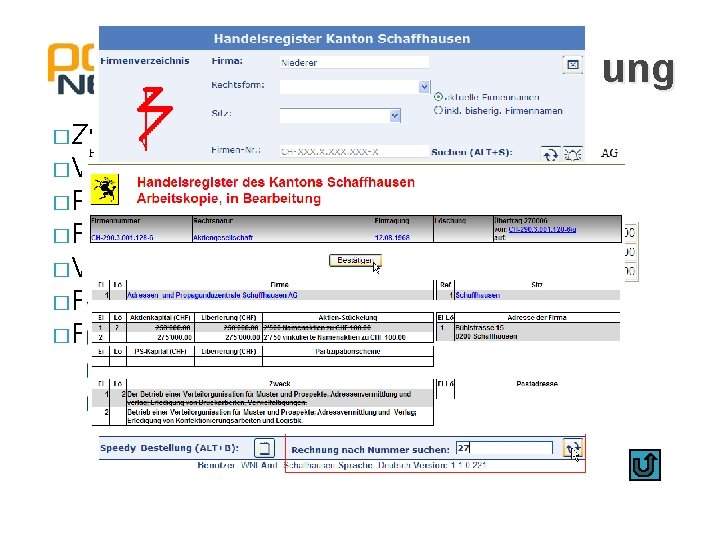 Vorauszahlung � Zu verrechnende Verfügung öffnen � Vorauszahlung vorbereiten � Provisorischen Auszug bestätigen �