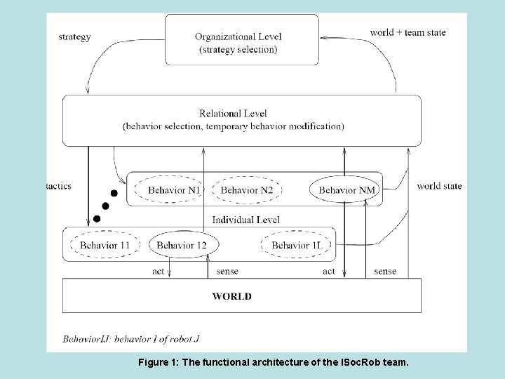 Figure 1: The functional architecture of the ISoc. Rob team. 