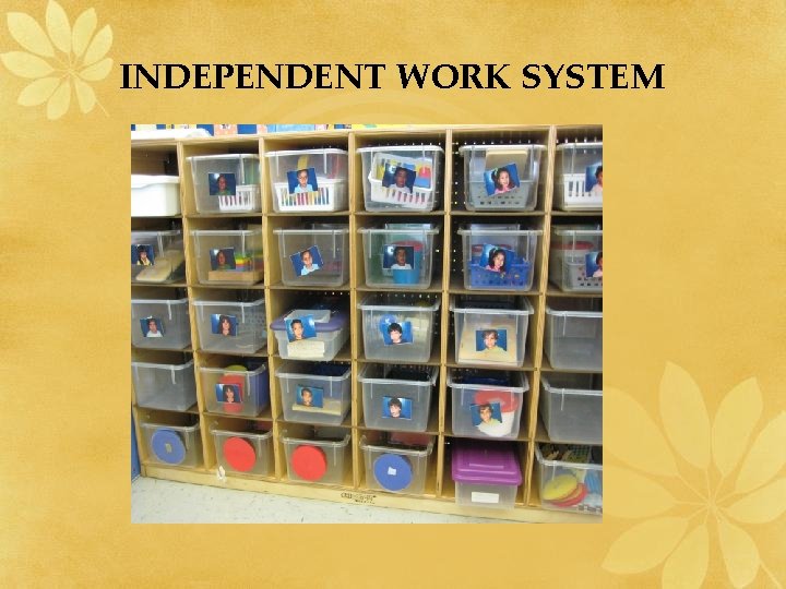 INDEPENDENT WORK SYSTEM INDEPENDENT WORK SYSTEM