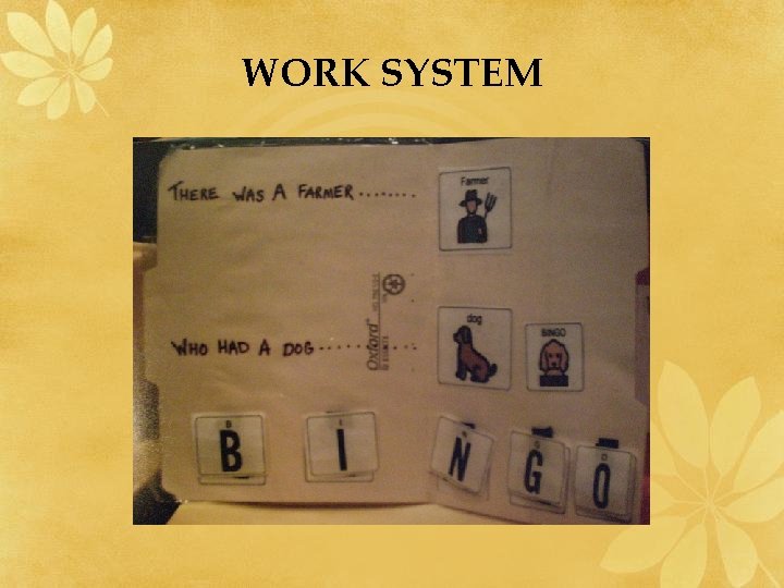 WORK SYSTEM WORK SYSTEM