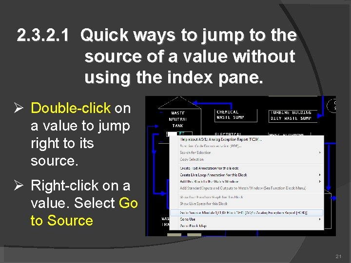 2. 3. 2. 1 Quick ways to jump to the source of a value