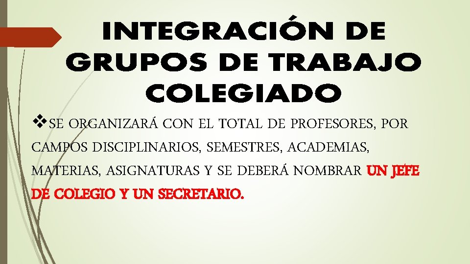 v. SE ORGANIZARÁ CON EL TOTAL DE PROFESORES, POR CAMPOS DISCIPLINARIOS, SEMESTRES, ACADEMIAS, MATERIAS,