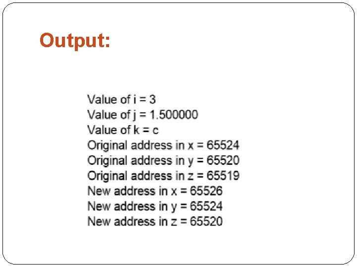 Output: 
