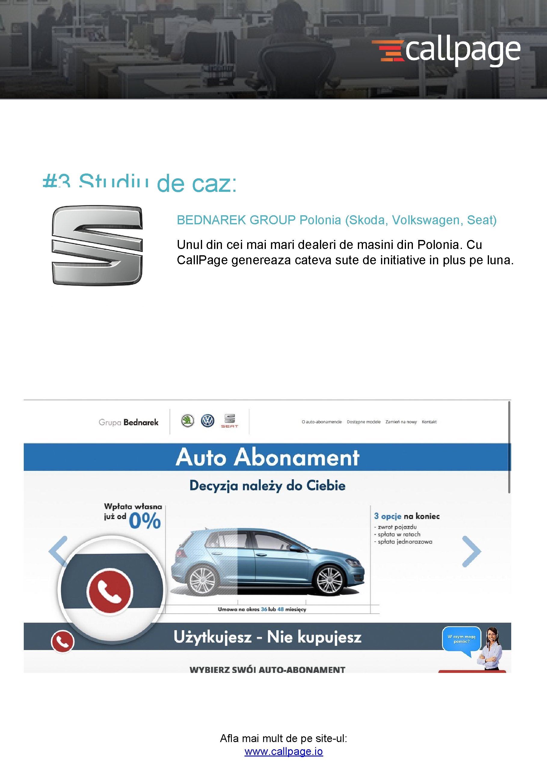 #3 Studiu de caz: BEDNAREK GROUP Polonia (Skoda, Volkswagen, Seat) Unul din cei mari