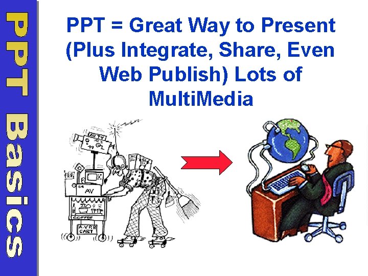 PPT = Great Way to Present (Plus Integrate, Share, Even Web Publish) Lots of