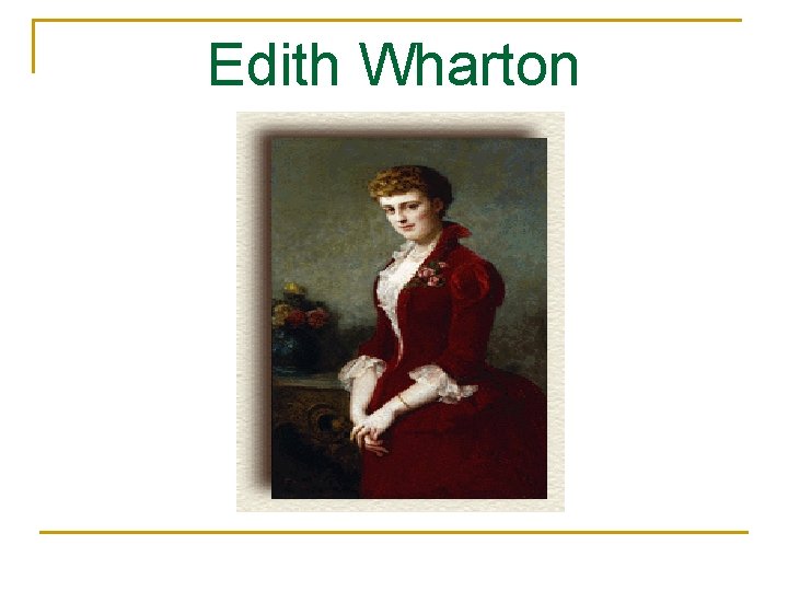 Edith Wharton 