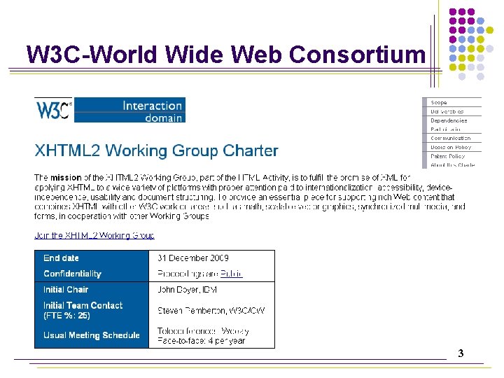 W 3 C-World Wide Web Consortium 3 