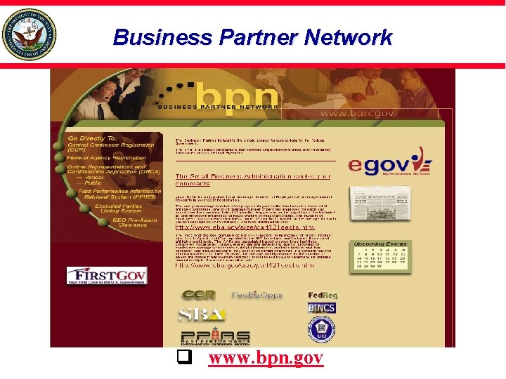 Business Partner Network www. bpn. gov 