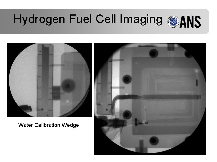 Hydrogen Fuel Cell Imaging Water Calibration Wedge 