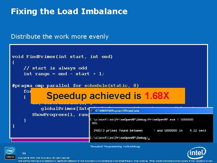 Fixing the Load Imbalance Distribute the work more evenly void Find. Primes(int start, int