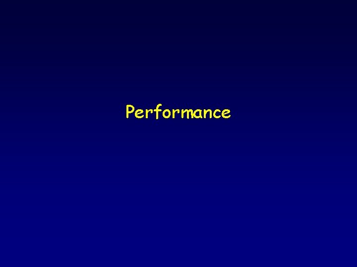 Performance 