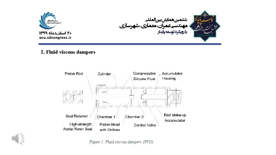2. Fluid viscous dampers Figure 1. Fluid viscous dampers (FVD) 2. Fluid viscous dampers Figure 1. Fluid viscous dampers (FVD)
