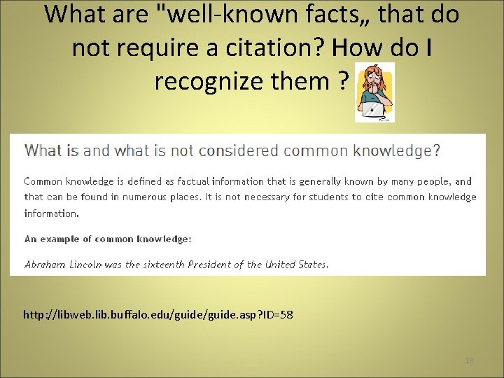 What are "well-known facts„ that do not require a citation? How do I recognize